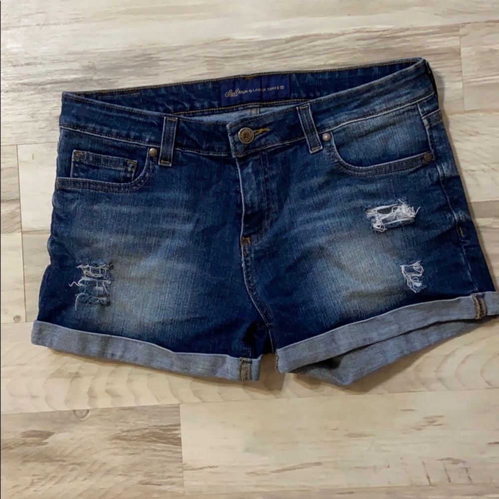 Lauren James Dark Denim Jean Shorts